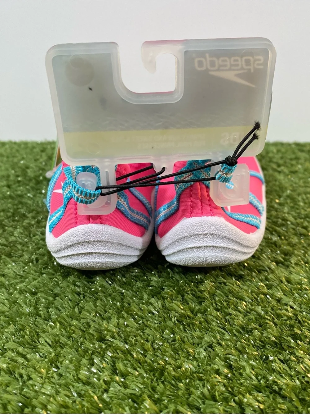 Speedo Mary Jane Water Shoes Kid's Size Girls Large (9-10) Pink Blue Summer Pool